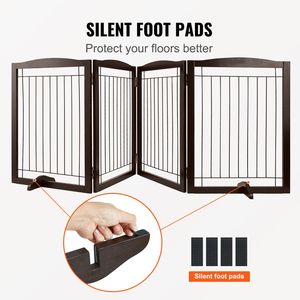 Puerta para Perros Plegable de 32'' de Alto x 96.5'' de Ancho, con 4 Paneles, para Pasillos Anchos y Estrechos, de Expa - Product Image 5