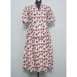 Vestido Casual de Verano para Mujer, de Algodón Premium, Suave y Dulce, Diseño Occidental, Corte en A, Cintura Natural, Largo Midi, Ecológico - Product Image 3