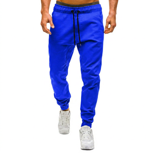 Pantalon de survêtement jaune moutarde pour homme, taille élastique, décontracté, poches latérales, coton tricoté mi-lourd - Product Image 5