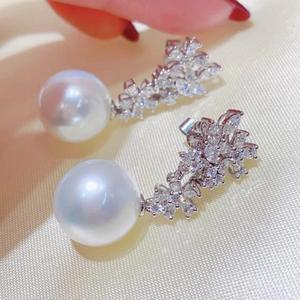 Nuevo Estilo de Producto, Pendientes de Plata de Ley S925 con Perlas Redondas de Agua Dulce AK de 2.5-6 mm, Perlas Naturales con Caja de Regalo - Product Image 4