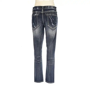 Pantalones Vaqueros de Moda Urbana para Hombre, Logotipo Personalizado, Cintura Elástica, Fabricante, Precio al por Mayor, Ropa de Calidad - Product Image 2