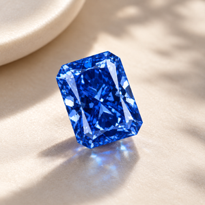 Diamant de laboratoire bleu foncé, taille radiant, 0,3 à 2 carats, clarté VVS1, CVD, pour bijoux unisexes - Product Image 4