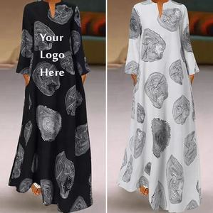 Vestido Islámico Abaya Borka con Diseño Estampado Multicolor, Talla Grande, Cómodo y Transpirable, de Nailon, para Mujer, Exportación de Bangladesh - Product Image 3