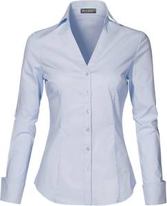 Camisa de Vestir Clásica Blanca de Algodón para Mujer, Manga Larga, Cuello Camisero, Botones, Estilo Oficina, Color Sólido, Corte Regular - Product Image 4