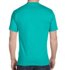 Chemise pour homme à manches longues de couleur unie, confortable et respirante, prix de gros, haute qualité, vert poussière - Product Image 4