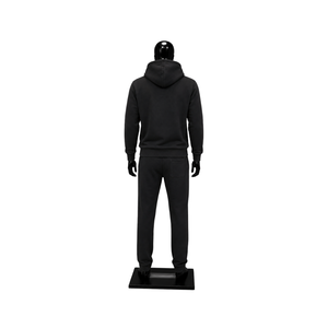 Conjunto Deportivo Personalizado para Hombre, Sudadera con Capucha y Pantalones Jogger Negros, Logotipo Bordado, Ropa Deportiva de Felpa, Venta al Por Mayor, Estilo Casual y Atlético para Gimnasio - Product Image 2