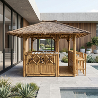 Modern Tasarım Çevre Dostu Bambu Kamelya Dış Mekan Kullanımı İçin Kolay Kurulum Dayanıklı Kare 250x300cm Bahçe Dekorasyonu