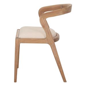 Chaise de salle à manger en teck massif artisanale avec finition naturelle pour restaurant, café, hôtel et mobilier de salle à manger moderne - Product Image 3