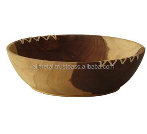 Bol en bois fabriqué à la main pour une utilisation polyvalente et avec la meilleure qualité absolue Personnalisation - Product Image 1