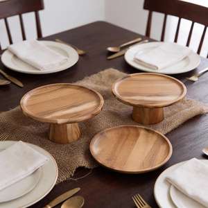 Soporte de Madera para Pastel con Diseño Creativo Multifuncional y Grabado, Ideal para la Mesa Principal a un Precio Accesible por Universal - Product Image 3