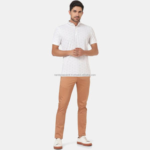 Nardon Apparel Custom Own Design Logo Slim Fit Hombres Ligero Color sólido Casual Elástico Poliéster Pantalones de golf - Product Image 5