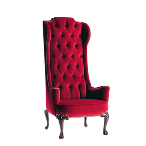 Chaises de trône à dossier haut coussin en tissu chaises de trône en bois pour mariage d'hôtel et meubles de salon prix de gros - Product Image 3