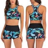 Witte Zwarte Effen Kleur 2-delige Set Halter Hoge Taille Rugloze Bikini Voorkant Logo Aanpasbaar Snel Droogend Ademend Dames