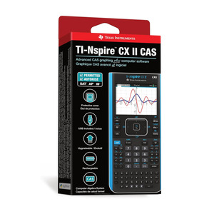 Calculatrice graphique couleur Texas Instruments TI-Nspire CX II CAS avec housse de protection, USB inclus, rechargeable, en plastique - Product Image 1