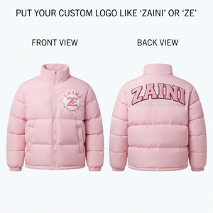 ZAINI <b>Men</b> Premium Garment Dyed Puffer <b>Jacket</b> 100% Polyester Worsted Fabric 500g Blue Camouflage Quilted Panel Design <b>Long</b> - Product Image 1