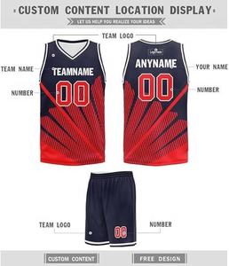 Maillots de basket-ball personnalisés double face, haute qualité, 100% polyester, vêtements de sport, uniformes d'équipe, impression par sublimation professionnelle - Product Image 5