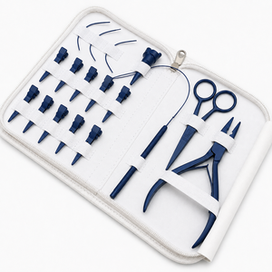 Kit d'outils d'extension de cheveux de qualité supérieure pour salon, avec étui, kit d'outils d'installation d'extensions de cheveux à micro-anneaux - Product Image 6