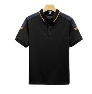 Polo avec logo personnalisé OEM T-shirt à manches courtes et à col contrasté pour hommes T-shirt à revers haut de gamme pour hommes - Product Image 1