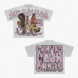 Camiseta de Mujer con Lavado Ácido, 240 GSM, Algodón Premium, Jersey Beige, Estampado Gráfico Vintage, Logotipo Personalizado, Transpirable - Product Image 6