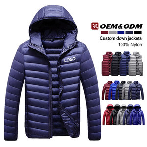 Customized Wholesale Down <b>Jackets</b> Outdoor Lightweight Quilted Design Plus Size <b>Winter</b> Windproof <b>Men's</b> Down <b>Jacket</b> - Product Image 3