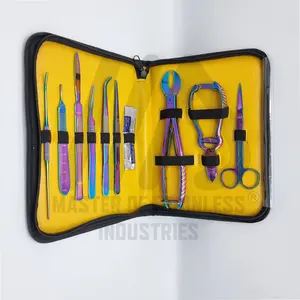 OEM Manufacturers Coral frag tool kit stainless steel rainbow titanium color kit custom designs and colors private logo