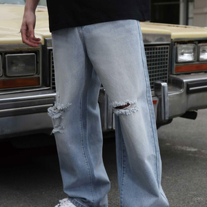 Servicio OEM, Pantalones Vaqueros Holgados de Moda para Hombre, Corte Regular, Alta Calidad, Venta al Por Mayor, Talla Personalizada - Product Image 2