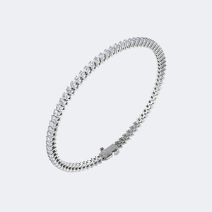 3.28CTW Round Scallop-Set Diamond Tennis <b>Bracelet</b> - Product Image 6
