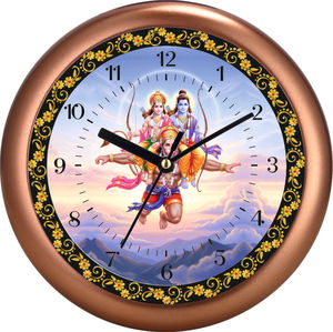 Liviya Radha Krishna Designer Wall <b>Clock</b>-Personalized <b>Digital</b> Printing Plastic Promotional Office Back School Christmas Decor - Product Image 6