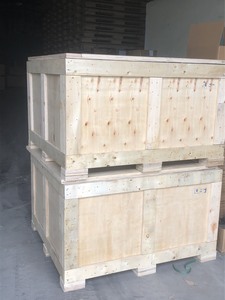 Solid Plywood Wooden <b>Crate</b> for Transport Packaging Durable Stackable Structure - Product Image 3
