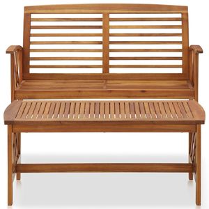 Ensemble de salon de jardin robuste en bois d'acacia massif naturel, mobilier d'extérieur élégant - Product Image 3