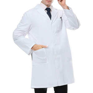 Blouse de laboratoire pour infirmiers, hommes, personnalisation du logo brodé, vente en gros, blouse d'hôpital pour médecins, manches longues, vente en gros - Product Image 2