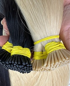 Gran Oferta! Extensiones de Cabello I-tip 100% Remy de Alta Calidad, Extensiones de Cabello I-tip Dobles de Vietnam, Color Negro - Product Image 3