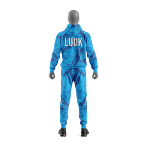 OEM ODM Unisex Hooded Tracksuit Set Full Length Printed Custom Pattern Breathable Casual Autumn Wear Light Wight Tracksuits - Product Image 3