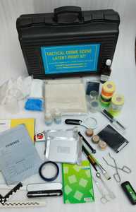 Kit d'empreintes digitales latentes pour scène de crime, kit de collecte d'empreintes digitales d'expertise scientifique, étui portable pour l'investigation - Product Image 2