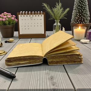 Diario de Cuero Personalizado con Estampado de Búho, Diario Hecho a Mano, Grimoire, Libro de Hechizos, Regalo de Brujería, 120 Páginas - Product Image 6