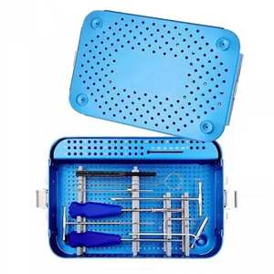 Instrumentos Quirúrgicos Dentales Ortopédicos, Juego de Instrumentos para Tornillos Canulados de 40 mm, Acero Inoxidable, Reutilizables, Kit de Cirugía Canina - Product Image 1