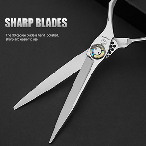 Tijeras de Pelo Profesionales de 7 Pulgadas de Alta Calidad, Tijeras de Pelo de Acero Japonés para Barbería, Corte de Pelo para Hombres, Uso para Bigote - Product Image 3