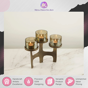 เชิงเทียนทีไลท์ทำจากโลหะอะลูมิเนียม - Product Image 3