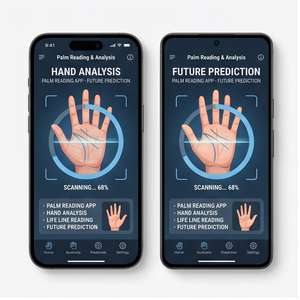 แอปพลิเคชันอ่านลายฝ่ามือ Royalcraft – การวิเคราะห์มือ, การอ่านเส้นชีวิต, การทำนายอนาคตและโหราศาสตร์ ios/android - Product Image 1