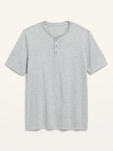 เสื้อยืดเฮนลีย์แขนสั้นผ้าคอตตอนเจอร์ซีย์ 230 กรัม สำหรับผู้ชาย เป็นมิตรกับสิ่งแวดล้อม สีพื้น สวมใส่สบายๆ ในชีวิตประจำวัน รับสกรีนโลโก้ - Product Image 3