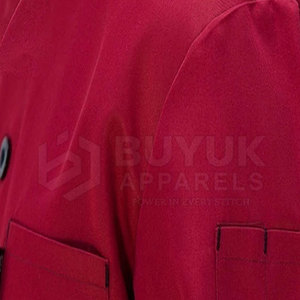 Chef <b>Coat</b> Heat Resistant Comfortable <b>Lightweight</b> Polyester/Cotton <b>Long</b> Sleeve Culinary Outfit Professional Restaurant Bar - Product Image 6