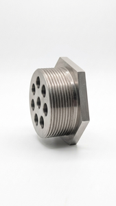 Brida de acero inoxidable para elemento calefactor eléctrico, tamaño: 2 pulgadas BSP (6 orificios para tubo de 8.5 mm) - Product Image 3
