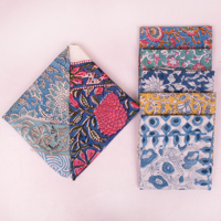Pañuelos Cuadrados de Algodón Estampados a Mano de Lujo y Alta Calidad para Mujer - Diseño Floral Reversible, Cortavientos y Transpirable para Exteriores