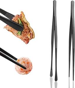 2 pinces de cuisine robustes en acier inoxydable, écologiques et compatibles lave-vaisselle, 30 cm, par GREEN SWIFT - Product Image 1