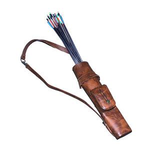 Top Quality Leather Archery <b>Quivers</b> Durable Handmade Leather Archery <b>Quivers</b> Adjustable Strap Outdoor Use - Product Image 1