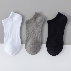 Men Ankle <b>Socks</b> 100% Cotton Breathable Knitted Solid Regular Fit Winter Daily Wear Quick Dry Thin - Product Image 4