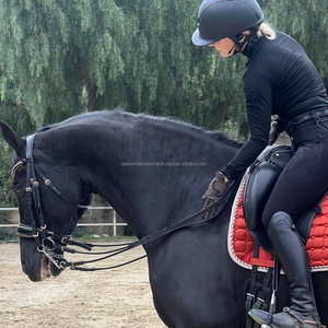 Vente en gros de tapis de selle de dressage en coton | Équipement équestre rembourré doux avec maille de refroidissement | Fournisseur d'équipement d'équitation OEM - Product Image 5