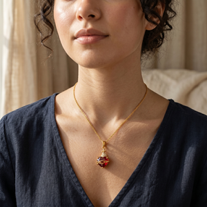 Alla moda placcato in oro a forma di cuore <span class=keywords><strong>collana</strong></span> con zircone cubico gemma gioielli religiosi <span class=keywords><strong>per</strong></span> <span class=keywords><strong>la</strong></span> <span class=keywords><strong>festa</strong></span> <span class=keywords><strong>della</strong></span> <span class=keywords><strong>mamma</strong></span> delle donne - Product Image 2