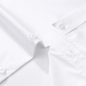 เสื้อเชิ้ตผู้ชาย Aero Formal แขนยาว ยืดได้ ไม่ยับ ทรงปกติ สีพื้น ธุรกิจลำลอง งานแต่งงาน ติดกระดุม รุ่น 2026 - Product Image 4