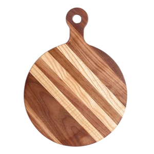 Tabla de cortar de madera rectangular con asa para uso en la cocina - Product Image 4